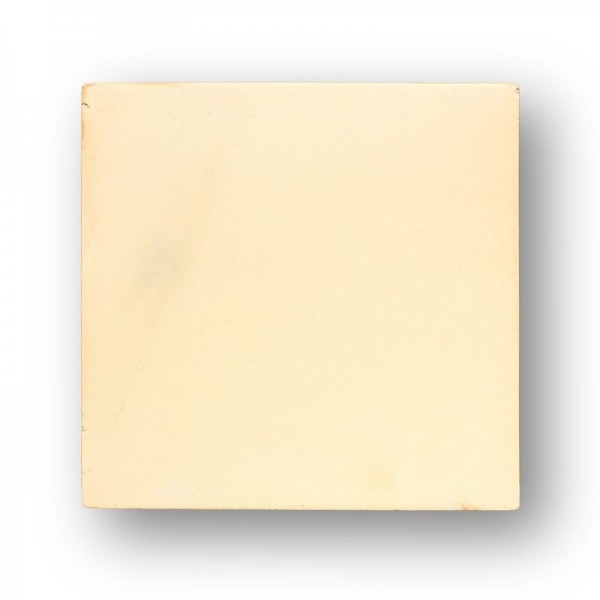 Tova de 32,5x32,5x2 cm aprox. Semi-manual amarilla